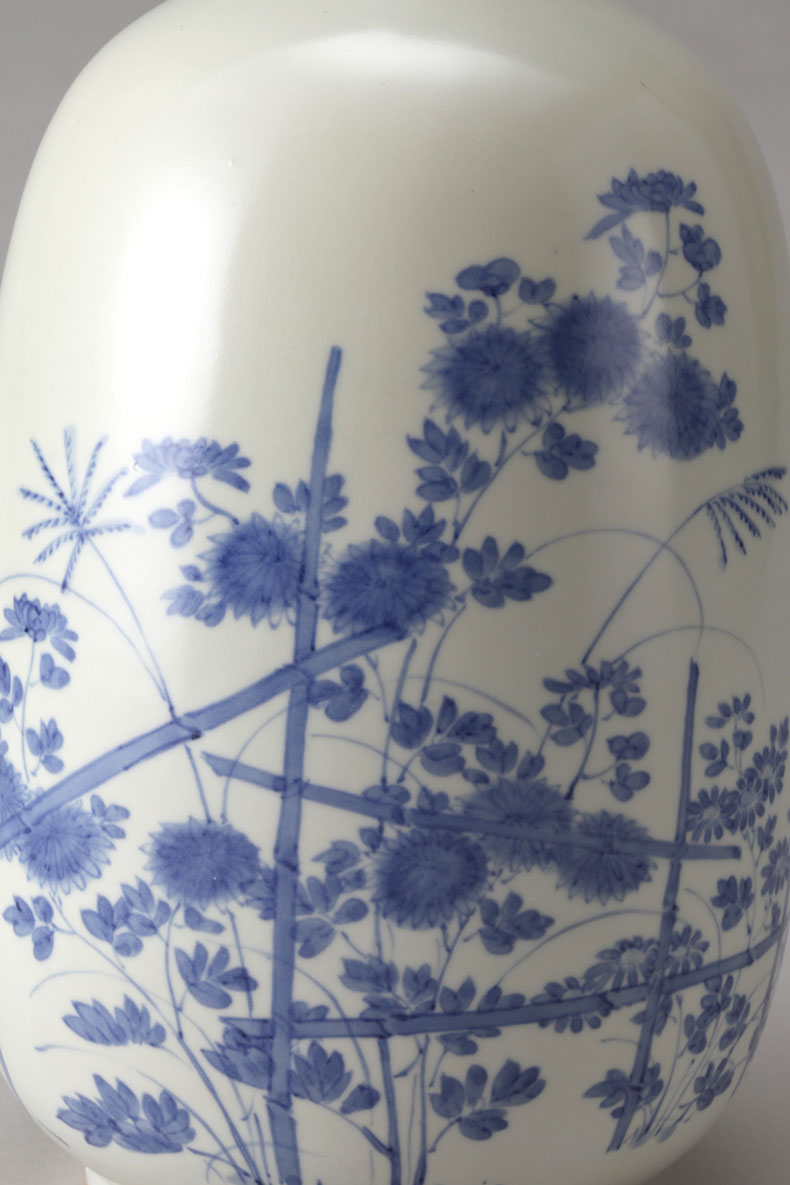 染付秋草文徳利 ｜ みかわち焼 三川内焼- 総合サイト