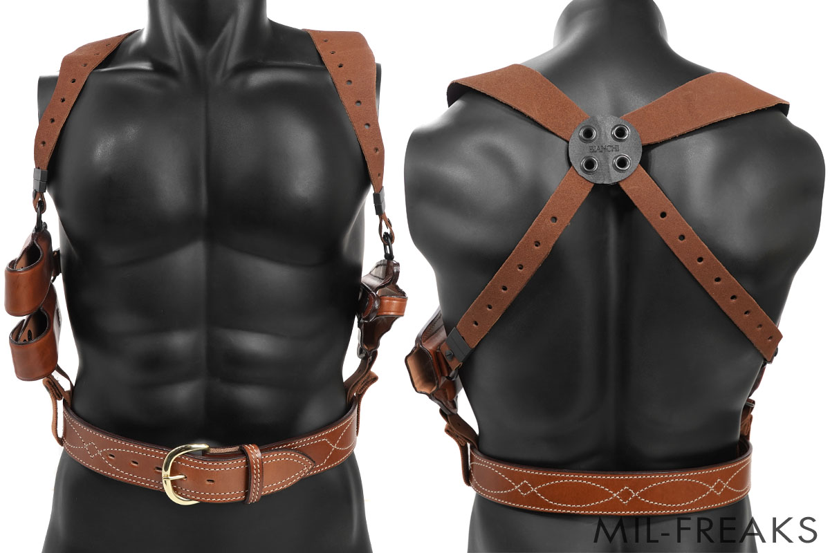 Bianchi Model X16 Agent ショルダー レザーホルスター 対応:Glock 17