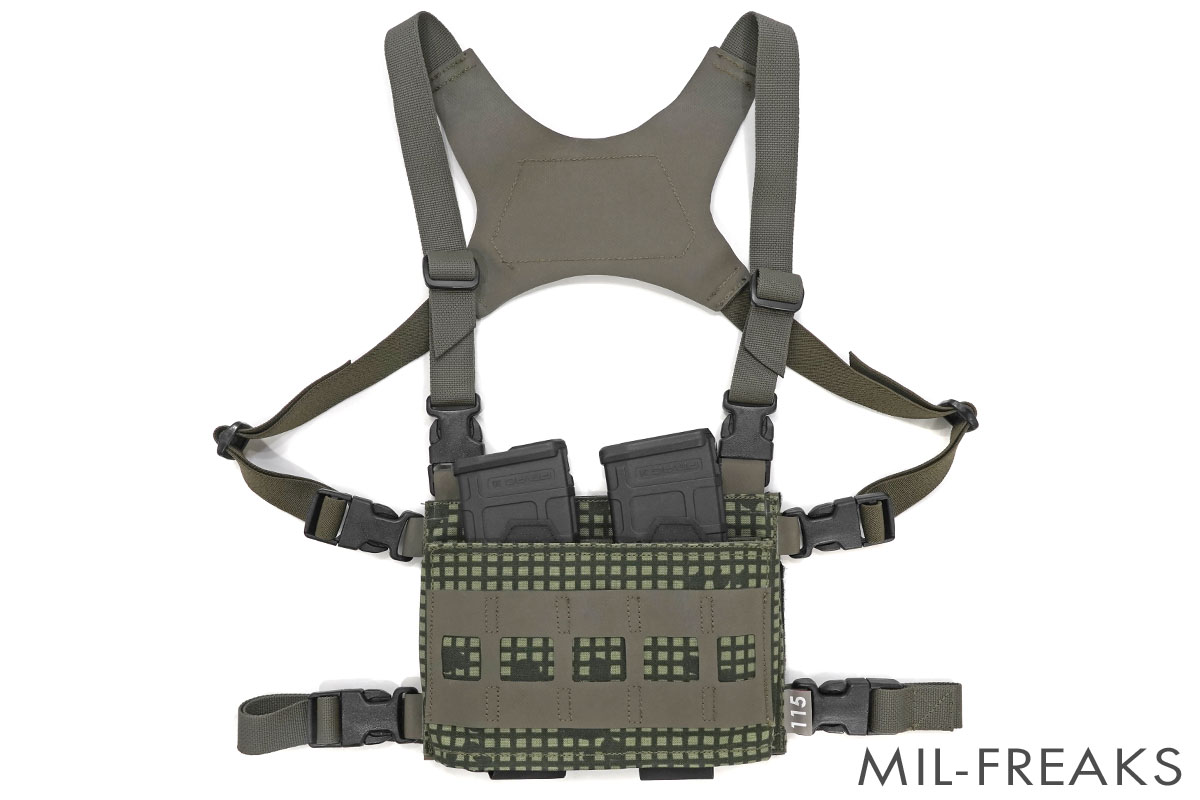 x115xTAYLOR C21 “BLACK JACK” チェストリグ デザート ナイトカモ