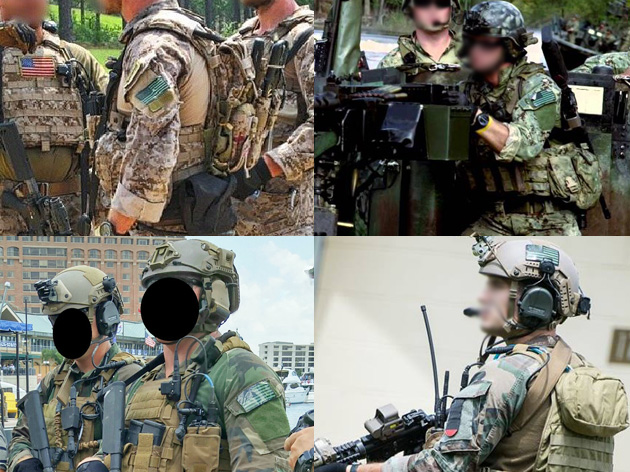 BritkitUSA US アメリカ国旗 IR パッチ オリーブ 左星 │ ミリタリー