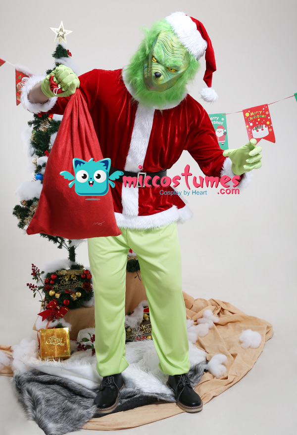 クリスマスモンスターグリンチファンタジーコスプレ衣装