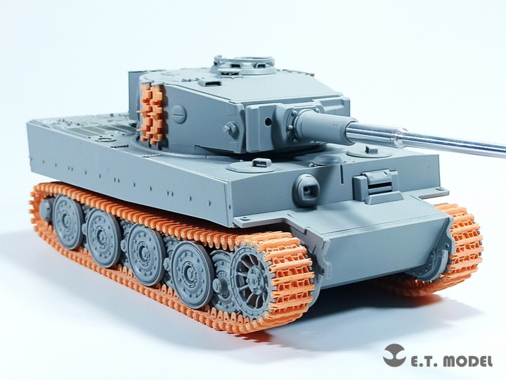 E.T.MODEL[P35-006]1/35 WWII ドイツタイガーI 鉄道輸送用可動履帯(3D