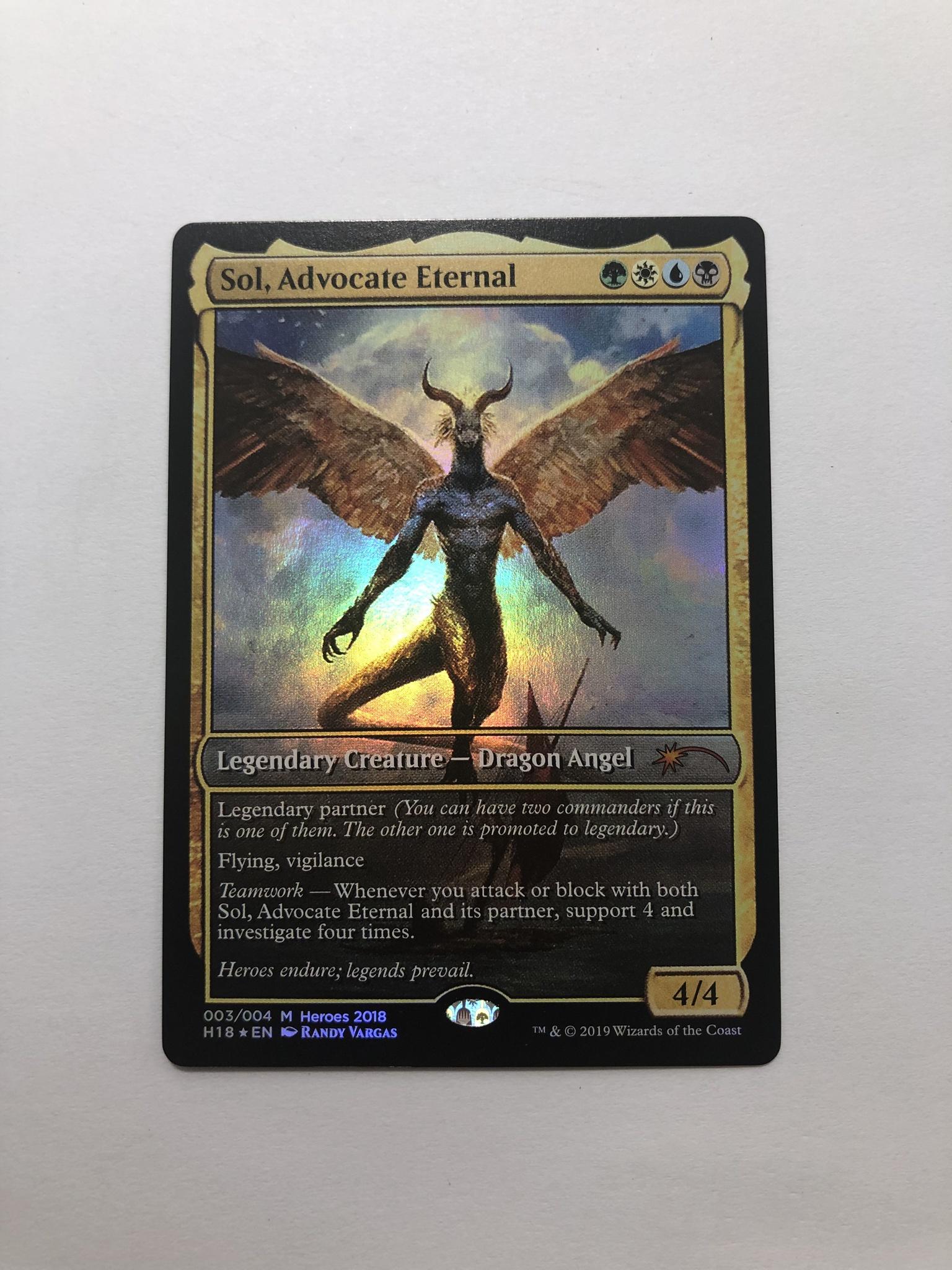 Sol, Advocate Eternal Heroes of the Realm 2018 (HTR18) foil magic