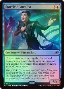 FOIL STARFIELD VOCALIST X4 Edge Of Eternities EOE Magic MTG MINT