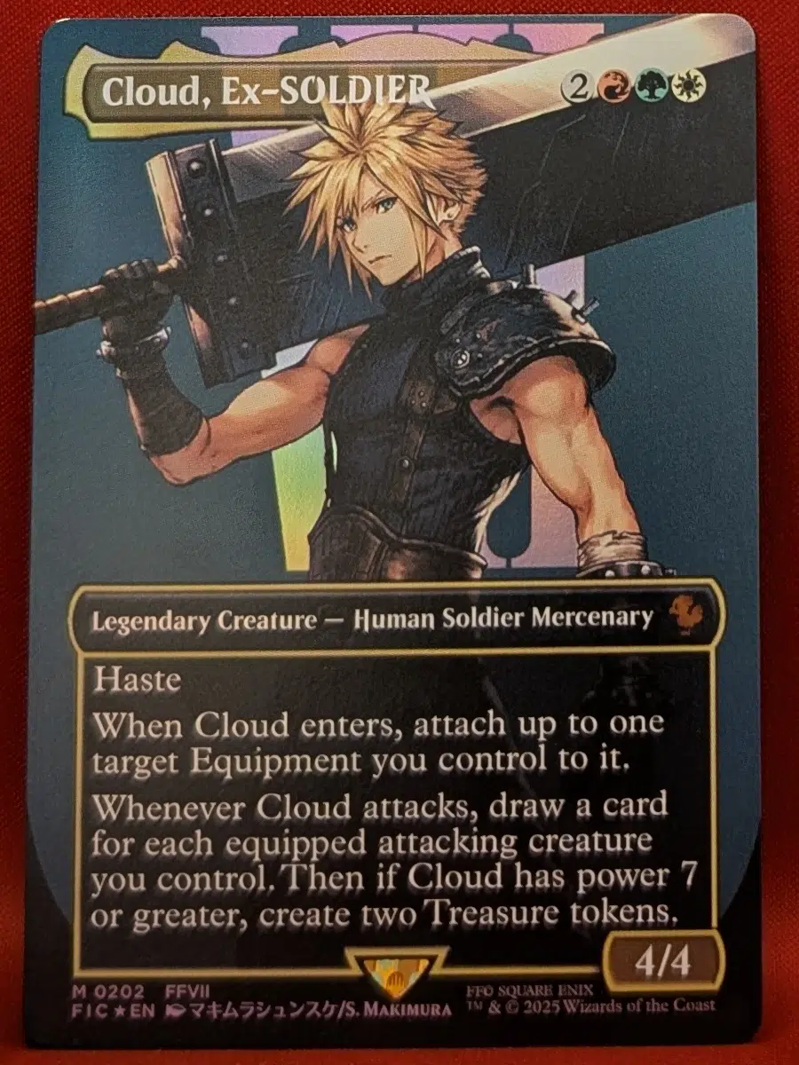 Cloud, Ex-SOLDIER /元ソルジャー、クラウド 拡張アートfoil MTG FF 元