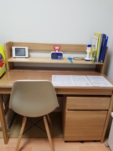子どもの学習机 無印良品デスク 専用マットがあってよかった口コミ集