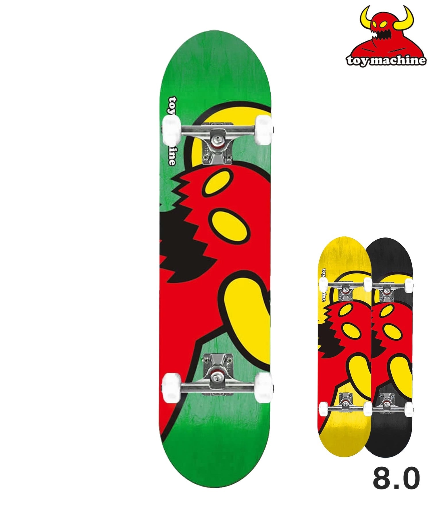 TOY MACHINE トイマシーン スケートボード コンプリート 8.0inch VICE