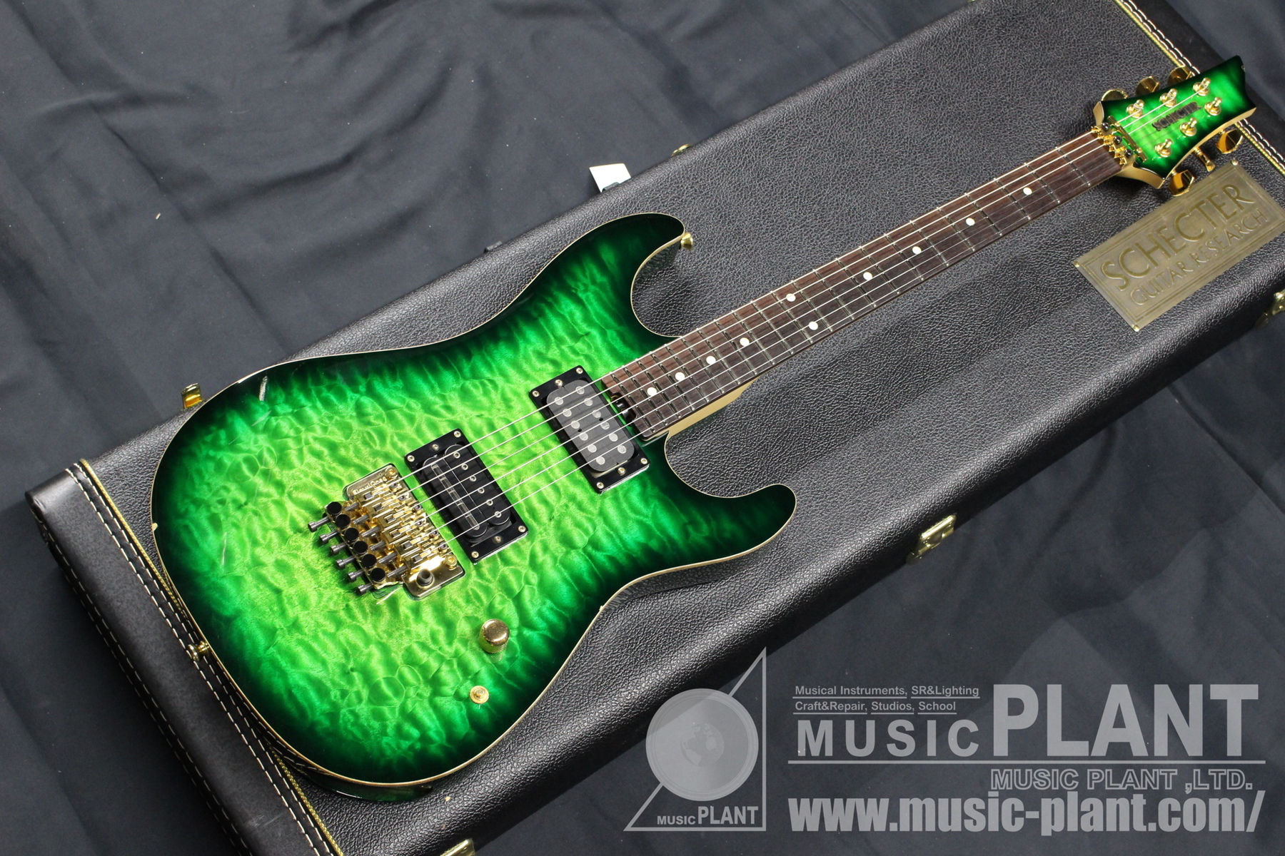 SCHECTER エレキギターAC-SX/SIG-0 Emerald Green Burst中古()売却済み
