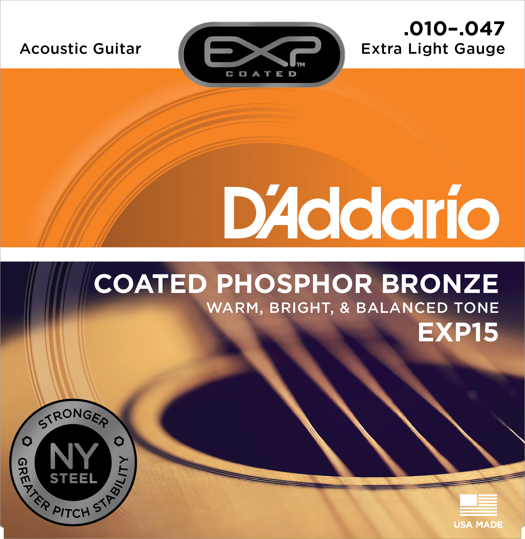 D'Addario EXP Coated Phosphor Bronzeシリーズ アコースティック