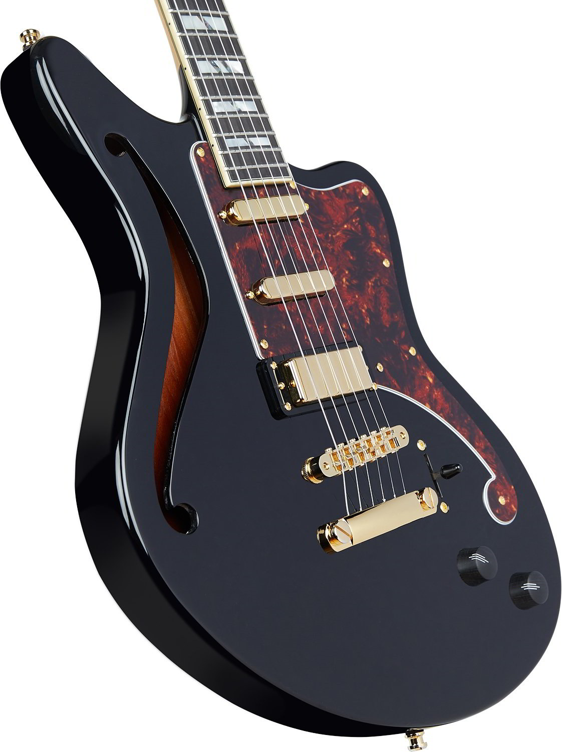 D'Angelico Deluxeシリーズ エレキギターDeluxe Bedford SH Black新品