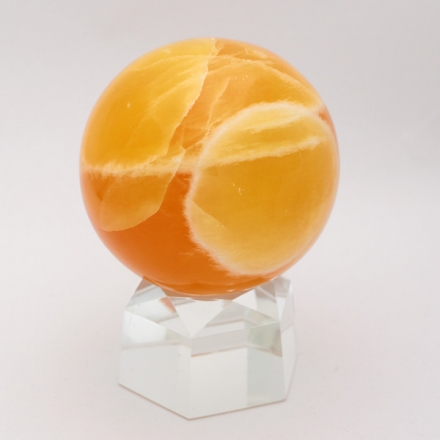 オレンジカルサイト丸玉 79mm 17-3/パワーストーン ヒラオカ宝石 通販