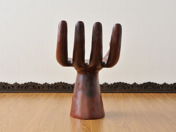 仏手 木製スタンドチェア【hand-chair】 /アジアン雑貨・バリ雑貨