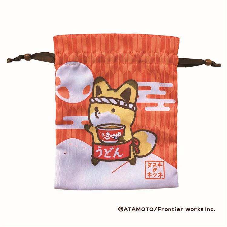 トラベル巾着 赤いきつねと緑のたぬき キツネ: キャラクター