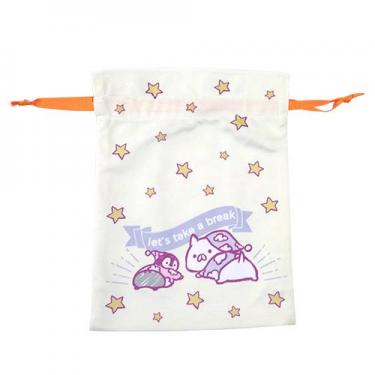 モコモコ巾着 ねこぺん日和 パジャマ: キャラクター・バラエティ雑貨