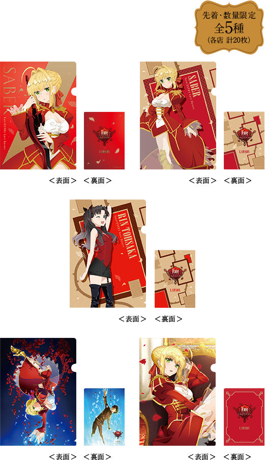 AEX×Fate HFコラボキャンペーンクリアファイル AEX×Fate HFコラボ