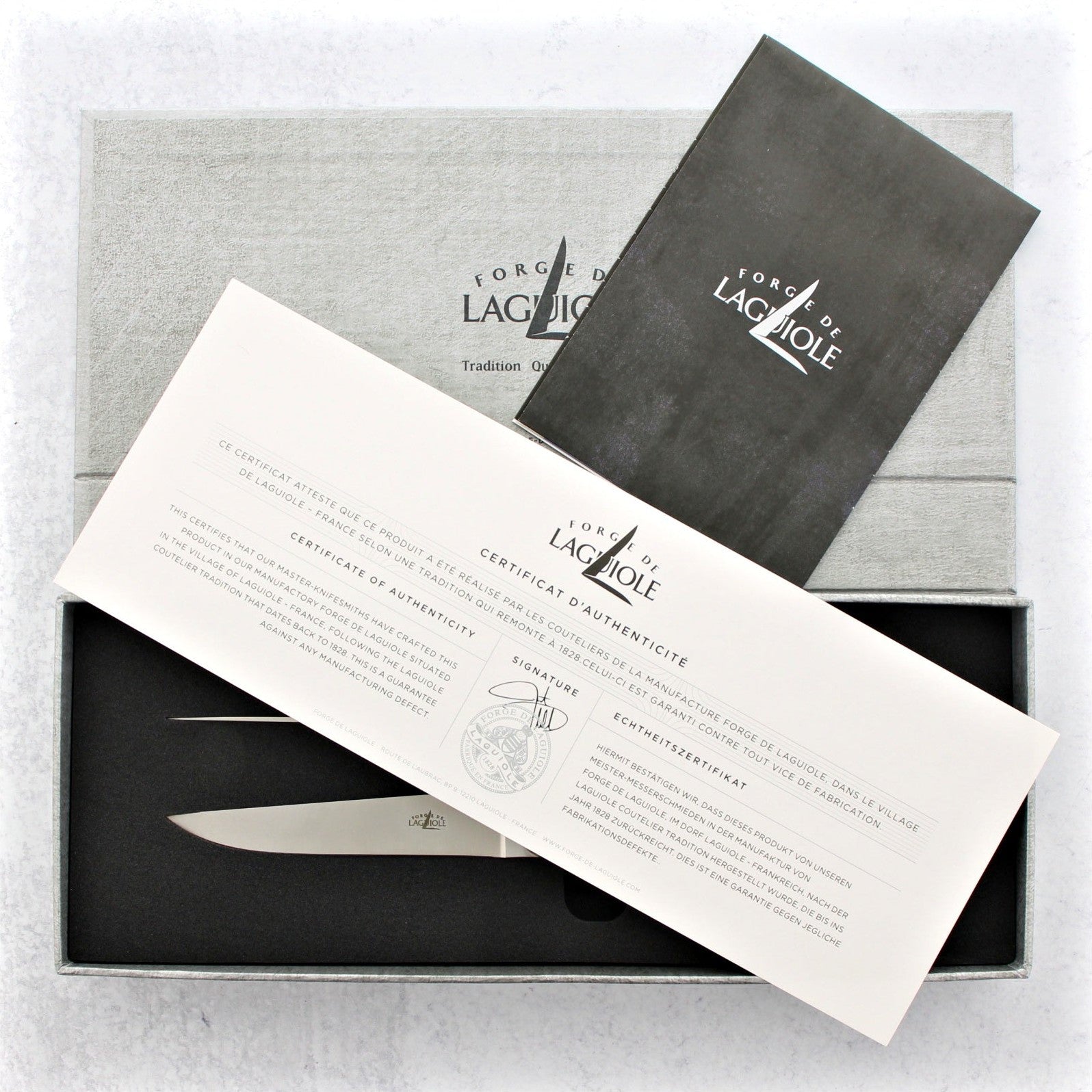 Forge de Laguiole Steak Knives - Black - Laguiole Imports