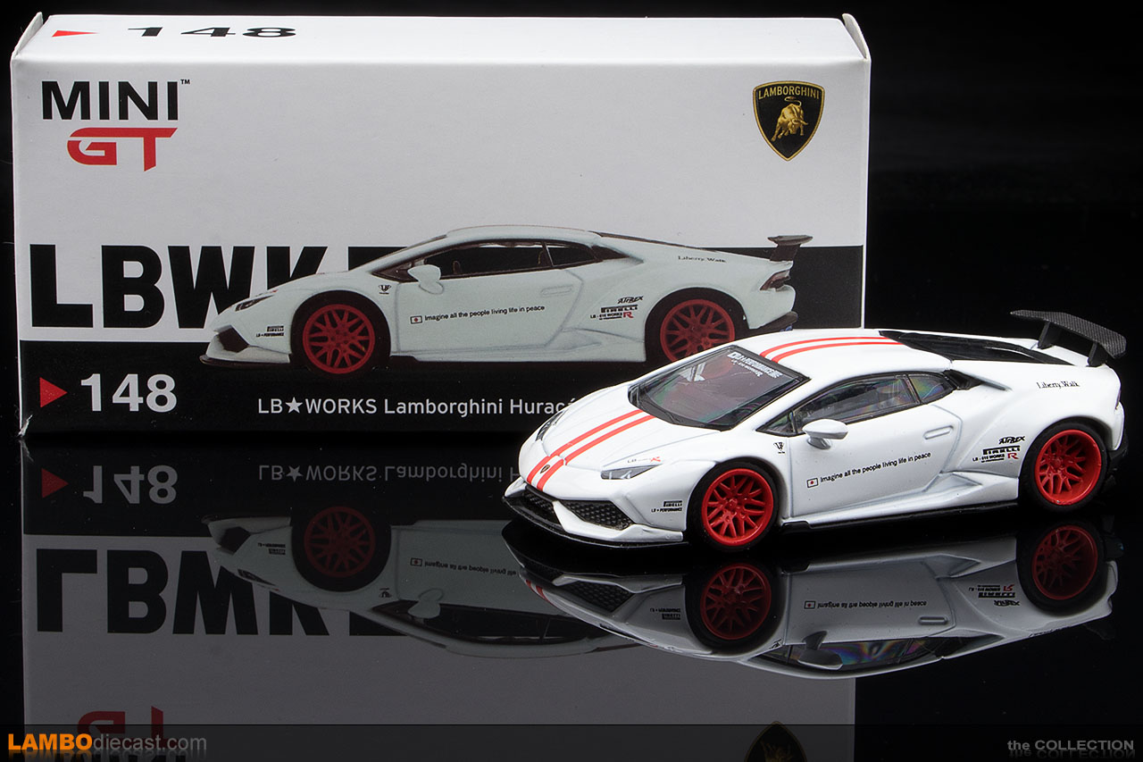 The 1/64 Lamborghini Huracan LB-Works from Mini GT TSM, a review