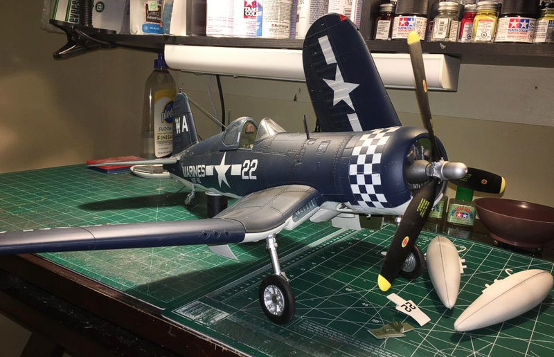 Blue Box 1/18 F4U-1D Converted and Rebuilt into a F4U-1A | Large