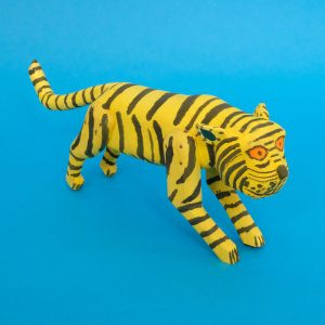 虎（オアハカ ウッドカービング）- LABRAVA [メキシコ 民芸 フォーク