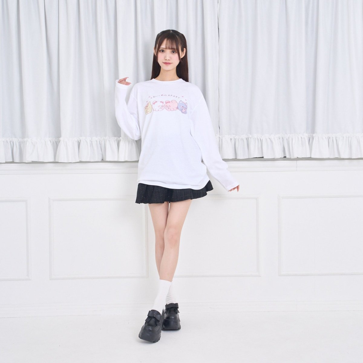 らぶいーず×LAFARY》ほっとちょこ♡たいむ ロングスリーブTシャツ