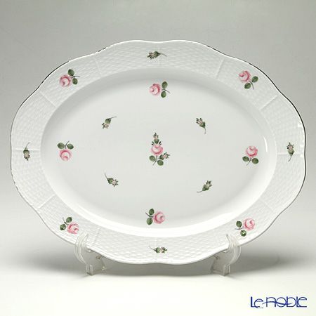 ヘレンド (HEREND) ウィーンのバラ プラチナ 00102-0-00 オーバル