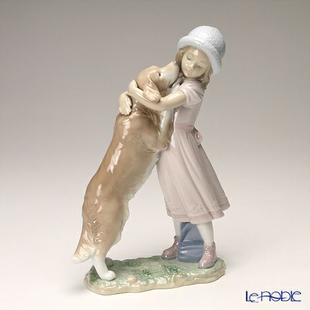 ヴィンテージ LLADRO/リヤドロ NAO/ナオ 『 子犬を抱いた女の子