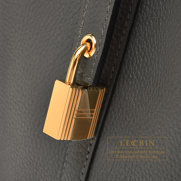 Hermes Picotin Lock bag 18/PM Graphite Maurice leather Gold