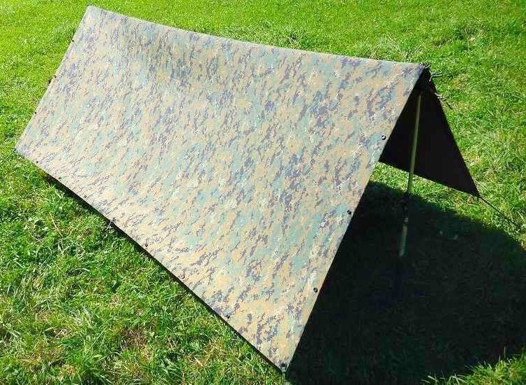 海兵隊実物 USMC ピクセル フィールド リバーシブル タープ テント、タープ