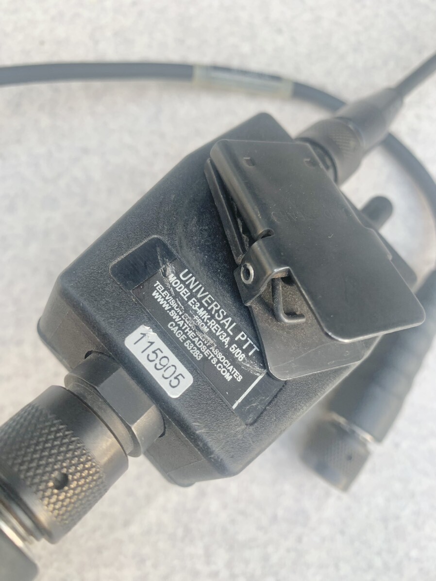 米軍実物 ヘッドセット10ピン マリタイムコネクター 部品・パーツ