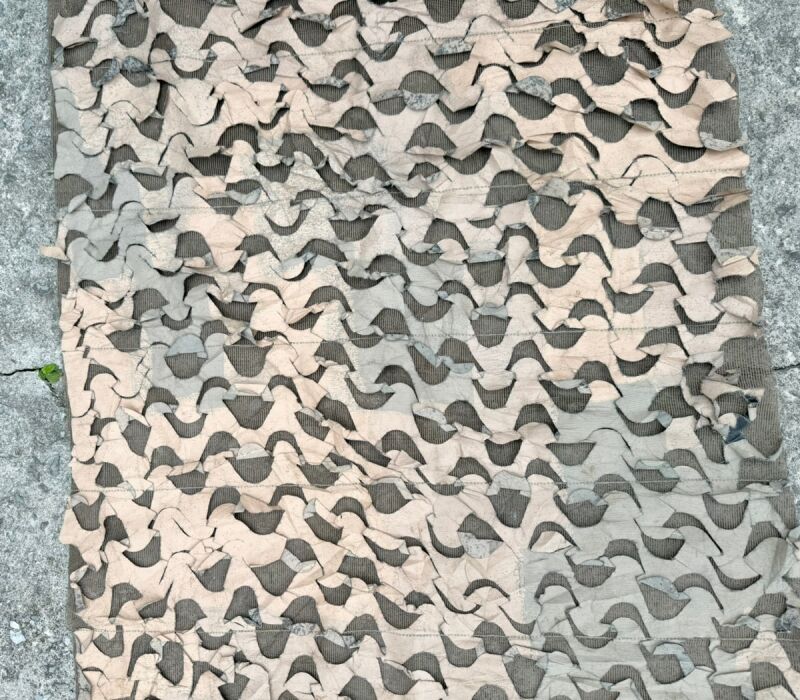 米軍実物 偽装網 カモフラージュネット デザート リペアキット 偽装網