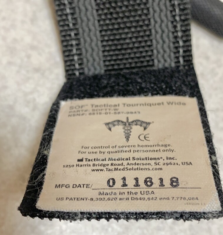 米軍実物 SOFT TACTICAL (SOFTT-W) TOURNIQUET 1.5 ワイド