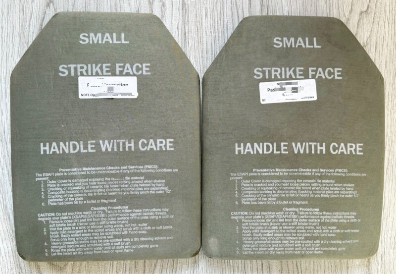 米軍実物 STRIKE FACE E-SAPI 7.62mm アーマープレート SMALL ボディー
