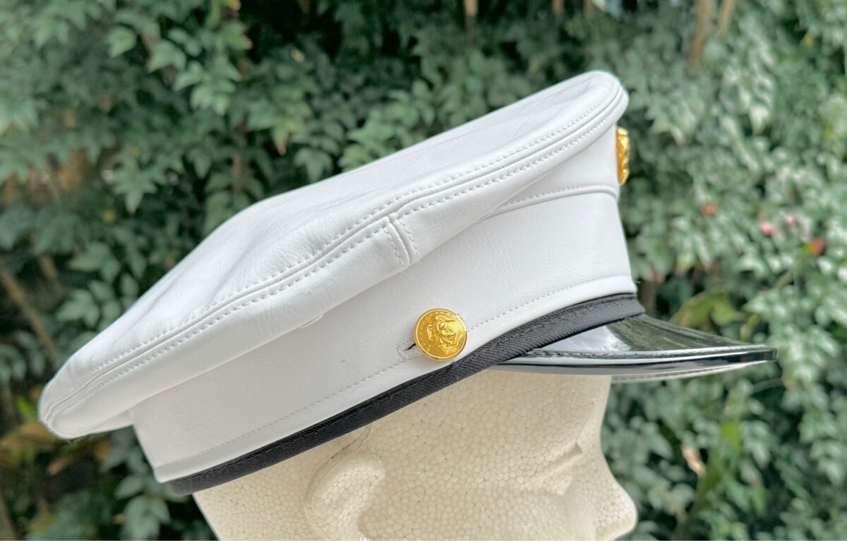 米軍USMC海兵隊全天候のブルードレス用cap制帽7-1サイズ希少品 米軍