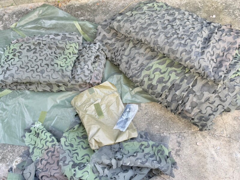 米軍実物 カモフラージュ スクリーン 偽装網 偽装網