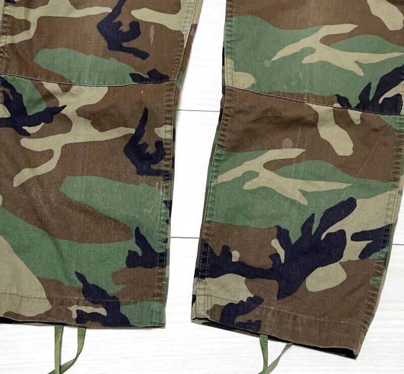 米軍実物,ウッドランドカモ 迷彩パンツ SMALL-SHORT ウッドランド.
