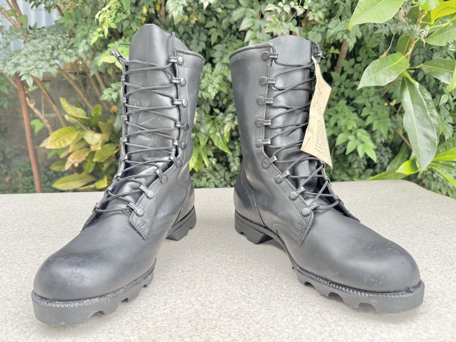 アメリカ軍実物 スピードレース コンバット レザーブーツ ミリタリーブーツ