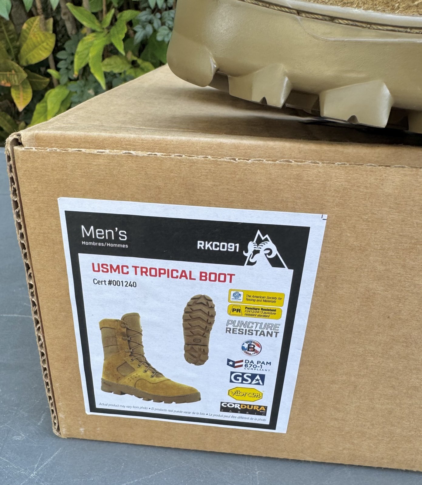新型 !!米海兵隊実物 Rocky USMC Tropical Boot 9.5 W ミリタリーブーツ