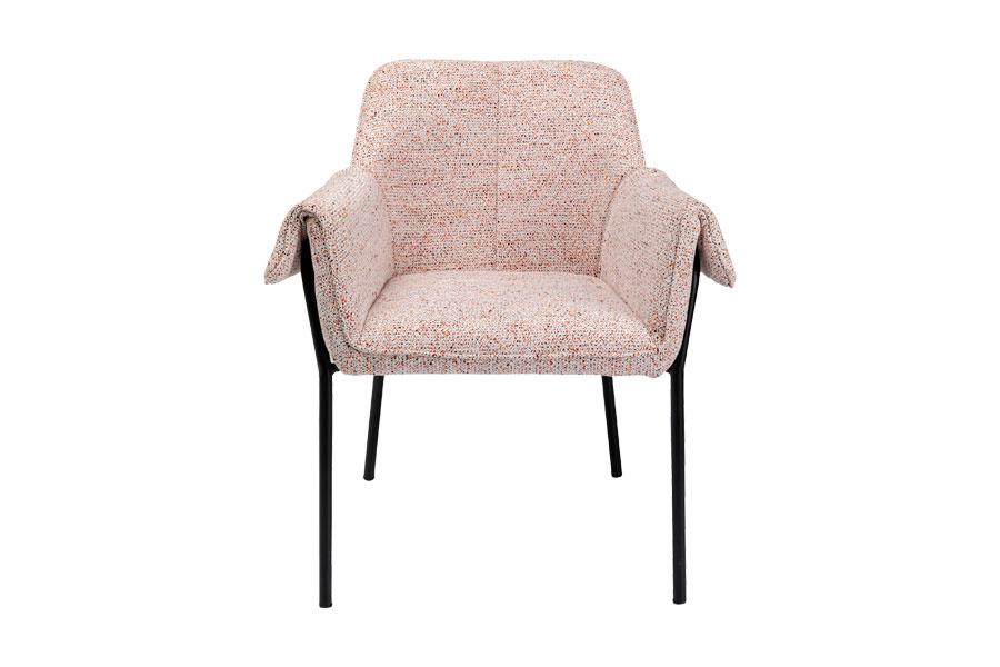 ベス ベージュフリッター アームチェア - ダイニングチェアの通販