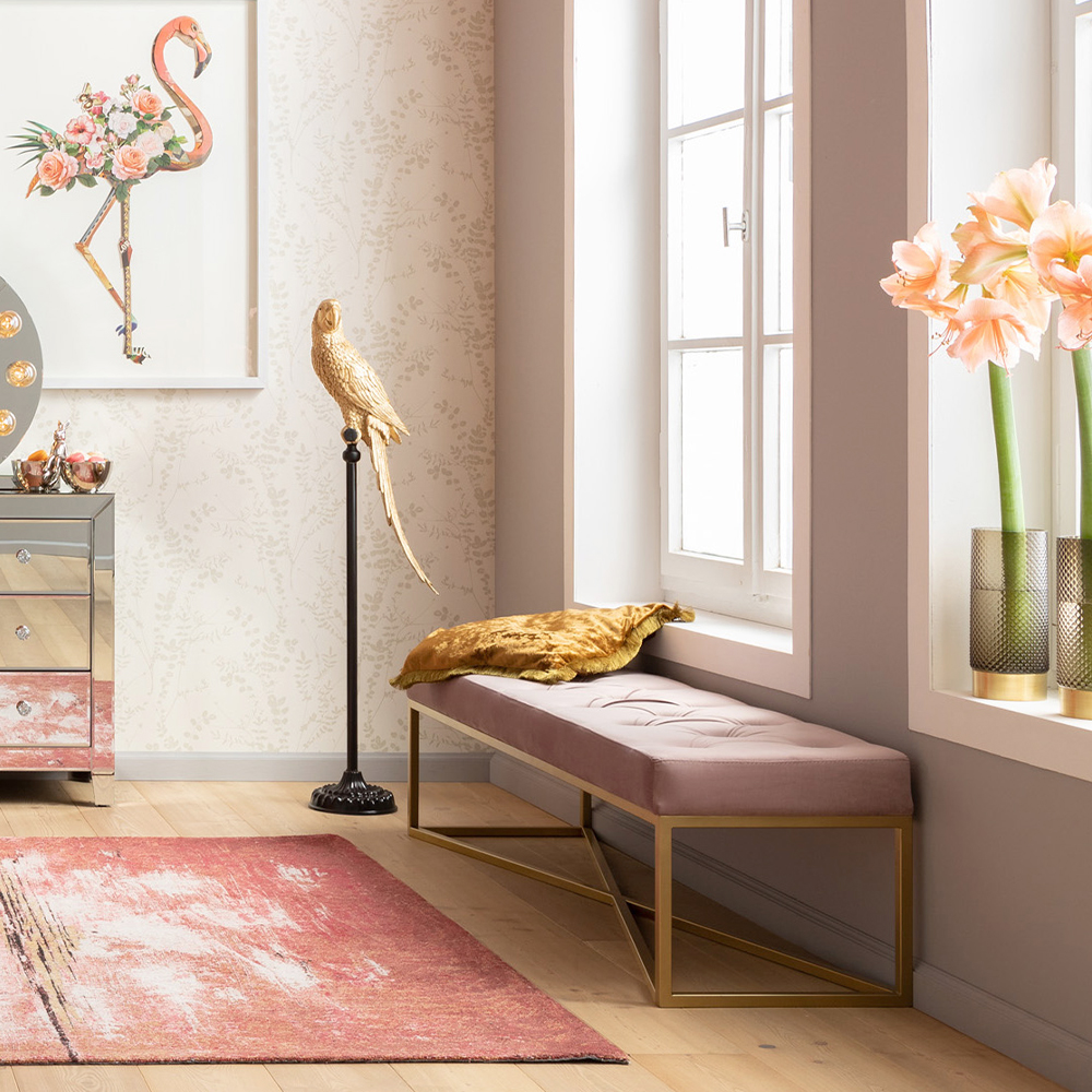 クロスオーバーローズブラス90x40cm ベンチ - ベンチの通販 ｜リビング