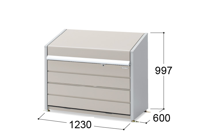 イナバ物置） ゴミ保管庫：ダストボックス ミニ ［DBN-187］ 【LIXIL