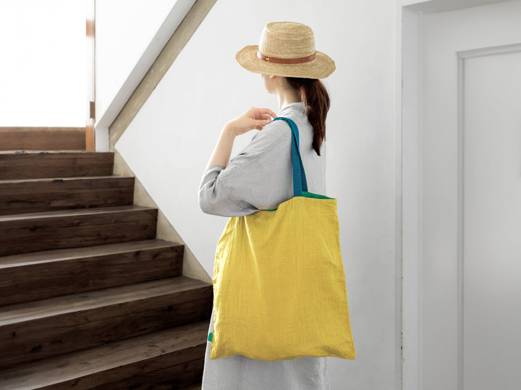 軽くて丈夫なリネンのトートバッグ。 | Lino e Lina ONLINE SHOP