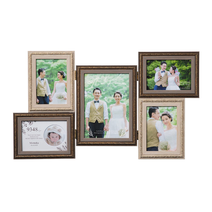 両親贈呈】メモリアルフォトスタンド（手作りタイプ） J-Q023【名入れ