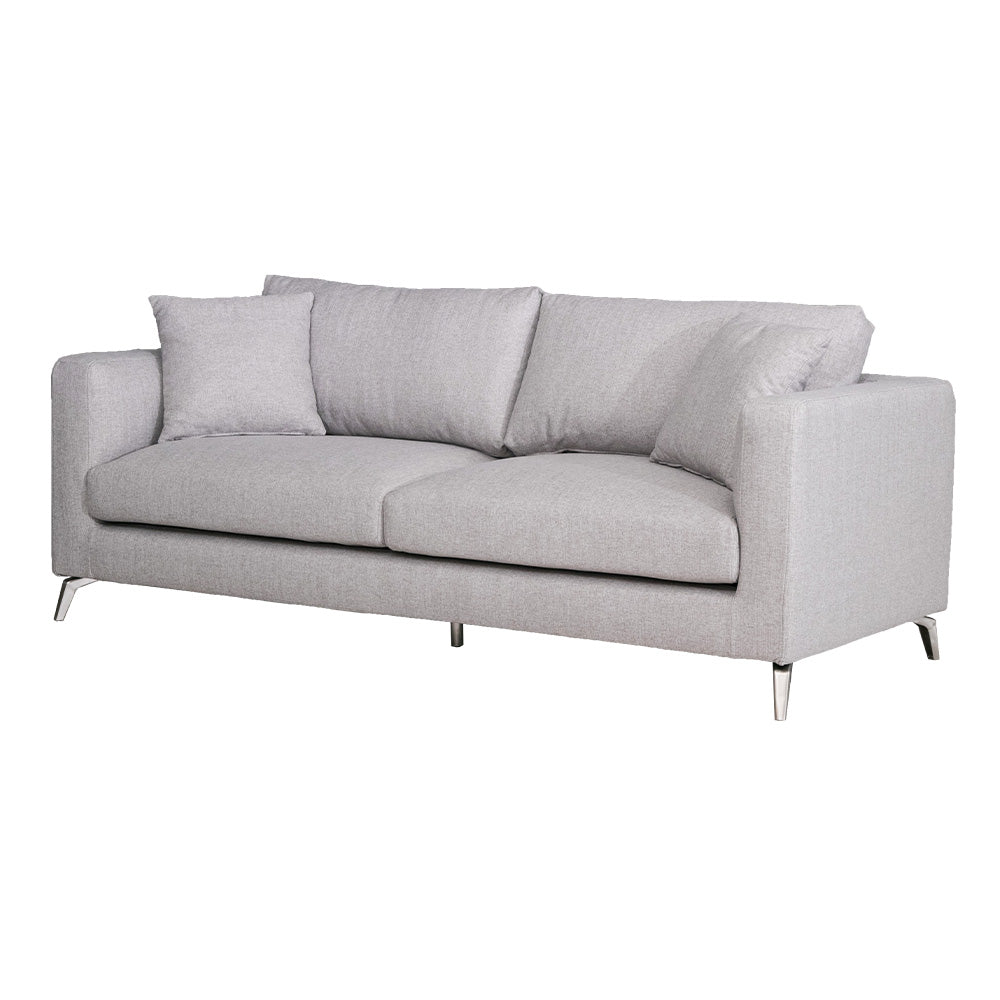 lushroom ソファ 3人掛け ファブリック グレー ネイビー クッション