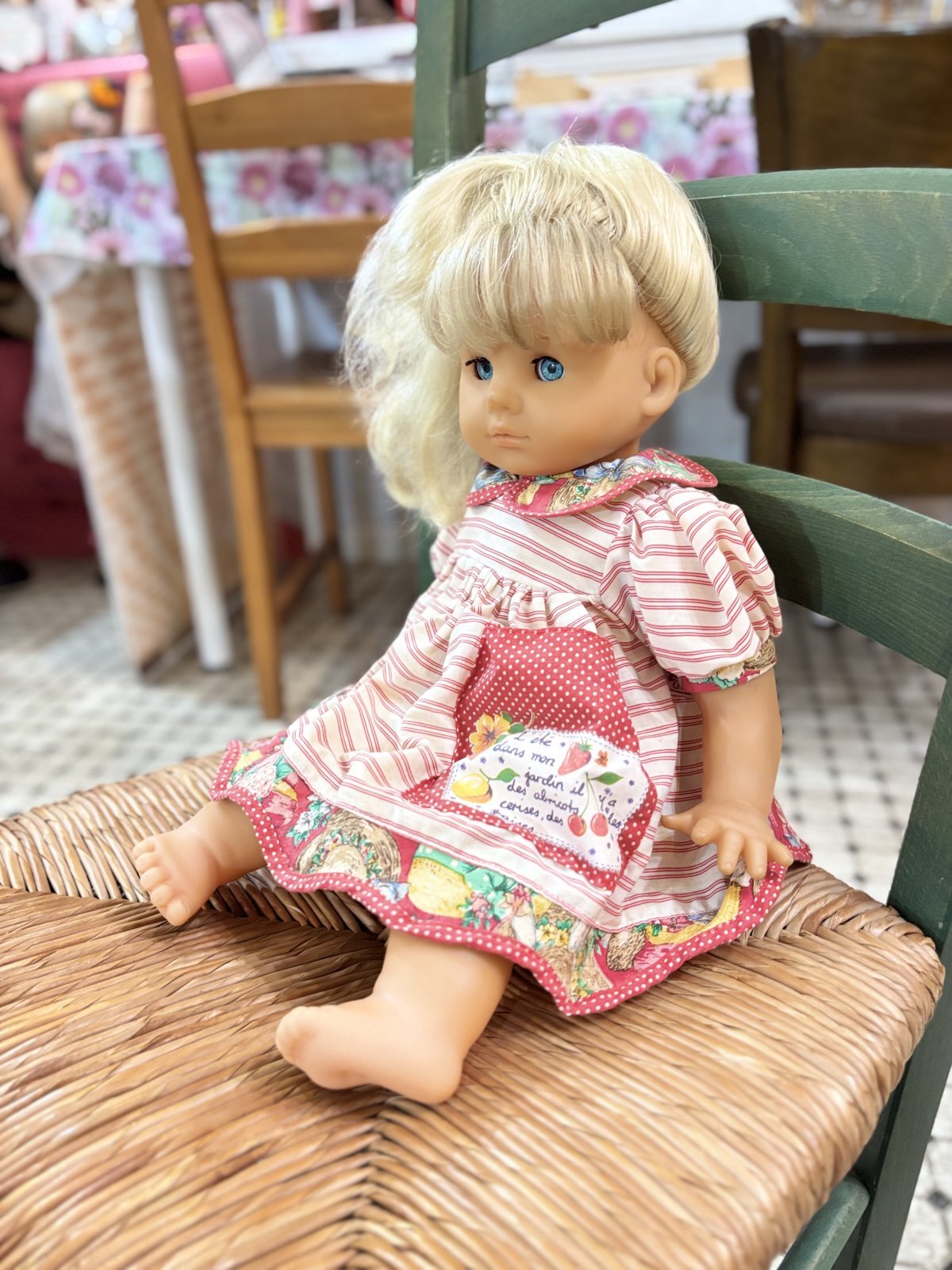 ブロンドのブルーの瞳の女の子 ドイツ製 ヴィンテージZaph46cm - N's