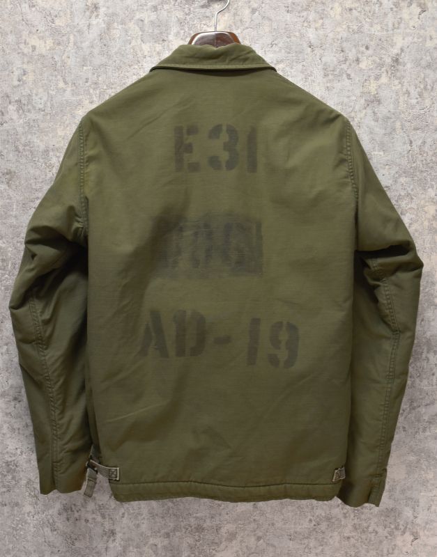 80's【ビンテージ】【米軍実物】U.S.NAVY【バックステンシル入り】【A