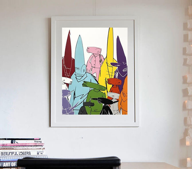 Futuraの集大成的な個展で販売されたシルクスクリーンです。 ー