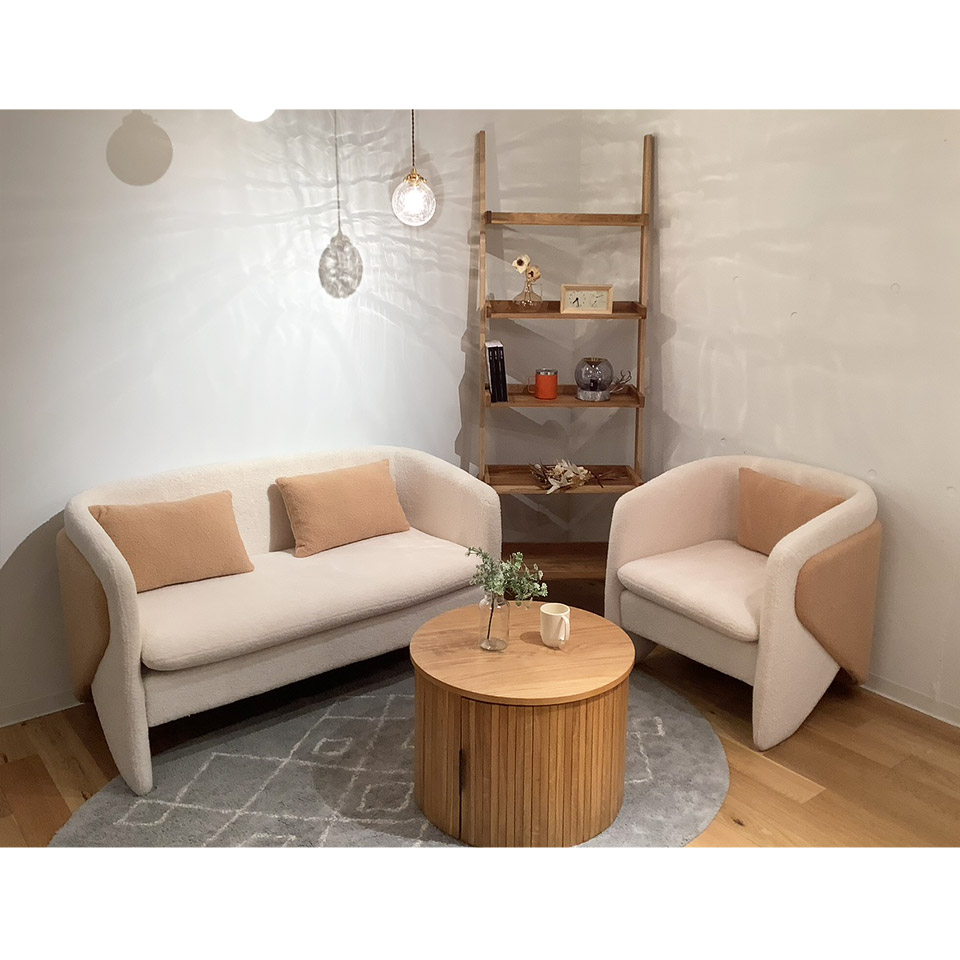 ソファ90-344-2 2人掛け【送料・開梱設置無料】ホワイト | NOCE