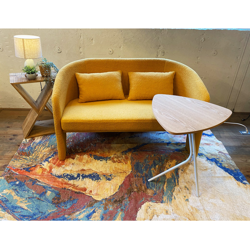 ソファ90-345-2 2人掛け【送料・開梱設置無料】イエロー | NOCE