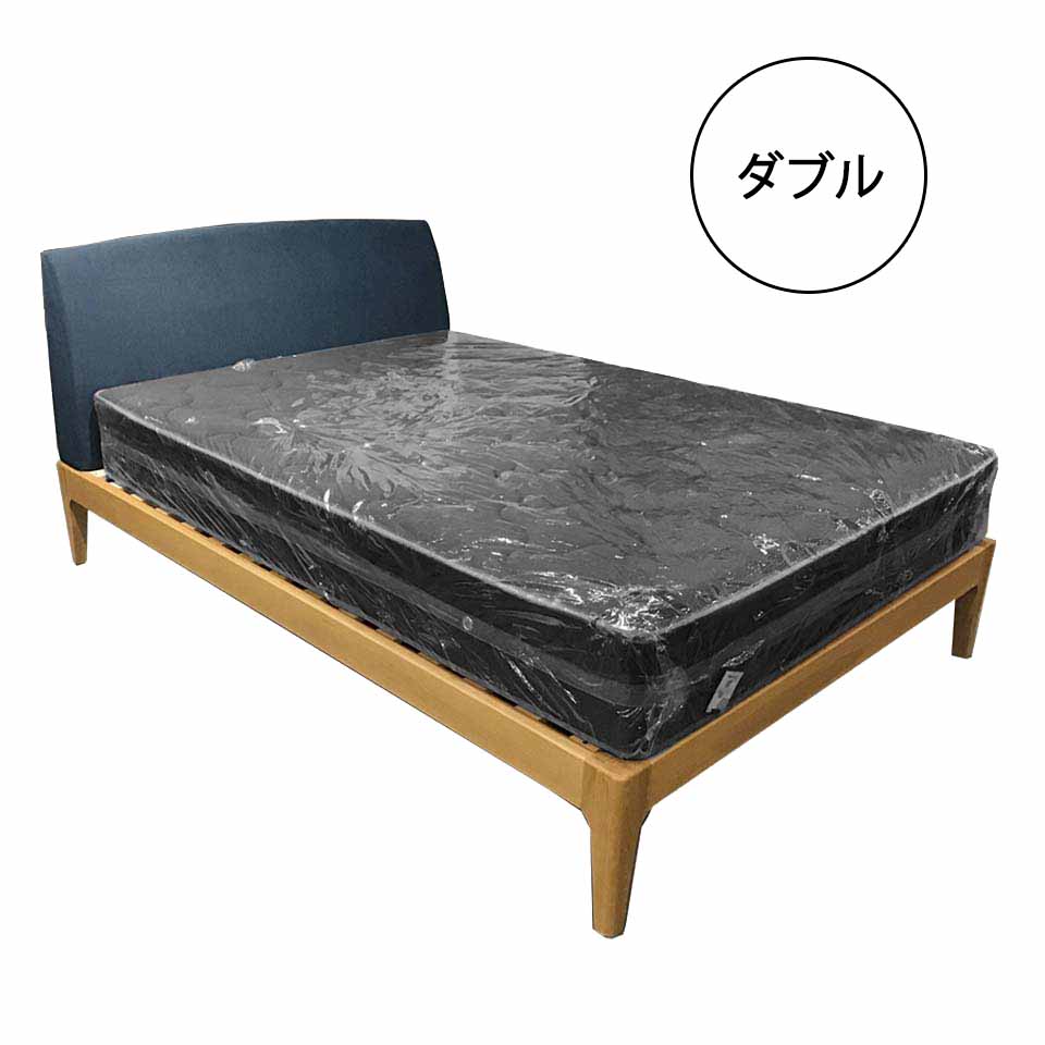 ベッドCNT140【シングルポケットコイルマットレス】【ダブル】【送料