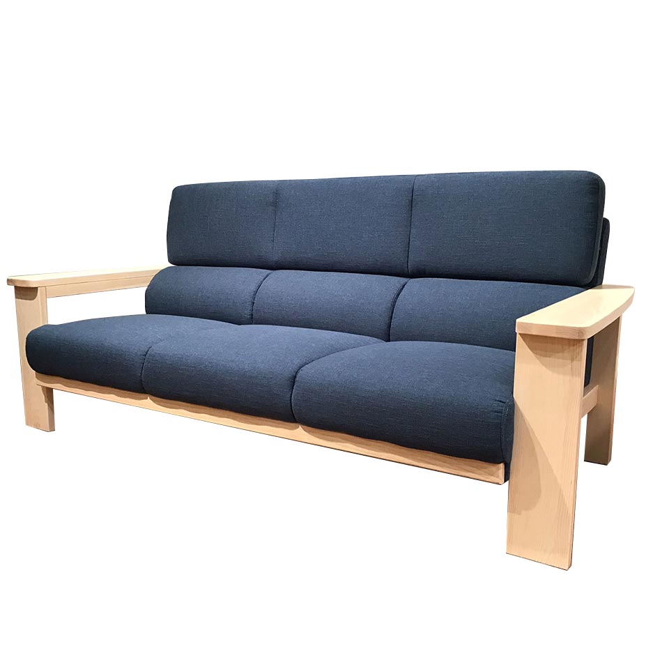 ソファNC779 3人掛け【送料・開梱設置無料】 ブルー/ナチュラル | NOCE